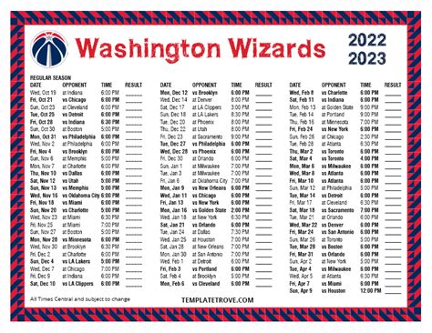 wizards games schedule|2022.